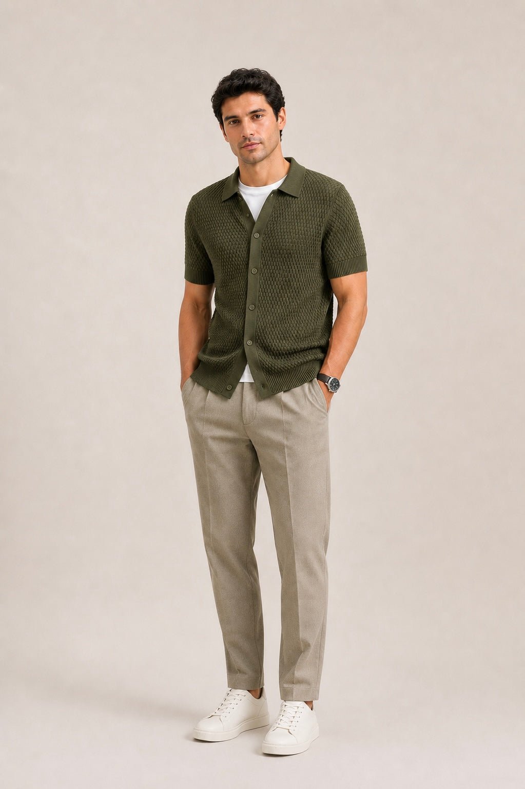 Textured - Knit Shirt - Aurorafits Official
