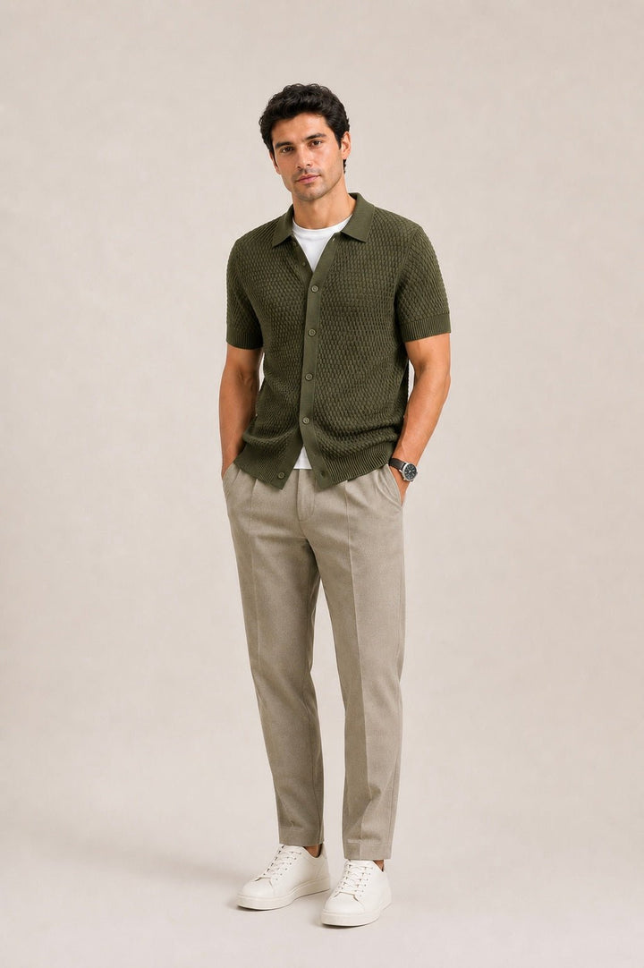 Textured - Knit Shirt - Aurorafits Official