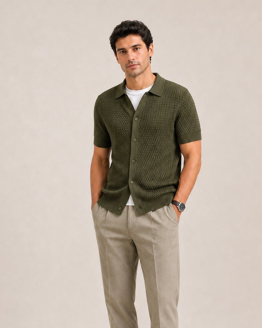Textured - Knit Shirt - Aurorafits Official
