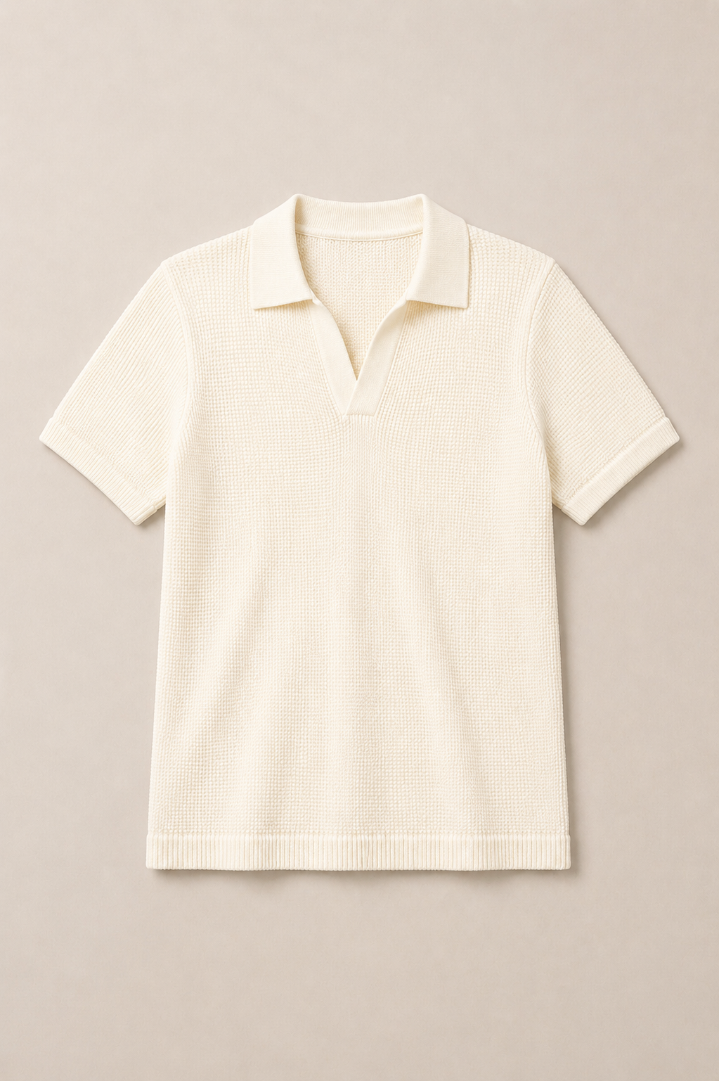 Textured Knit Polo