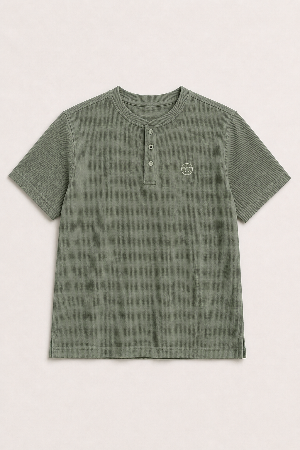Textured Henley Tee