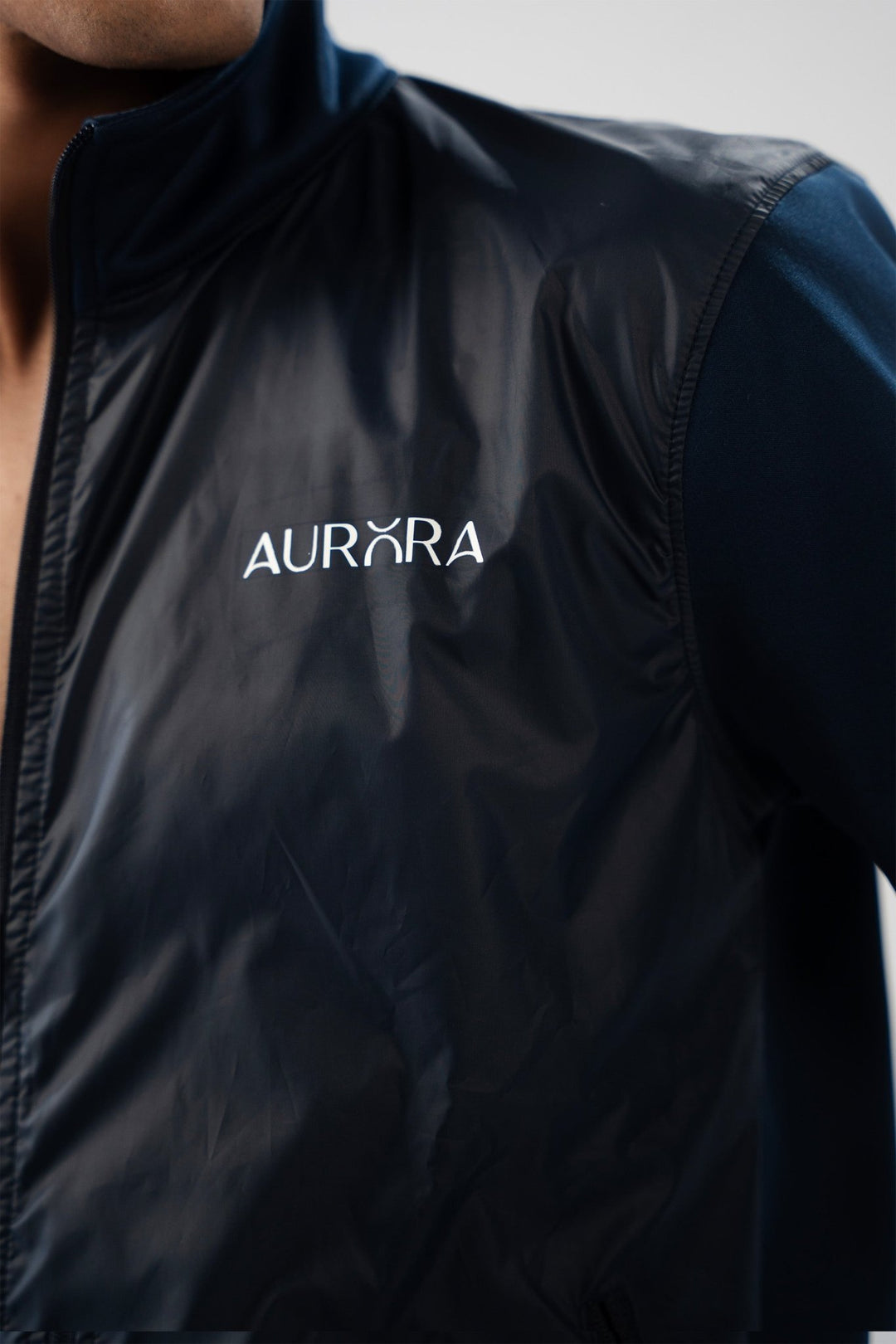 Navy Blue Hybrid Shell Essential Jacket - Aurorafitsofficial