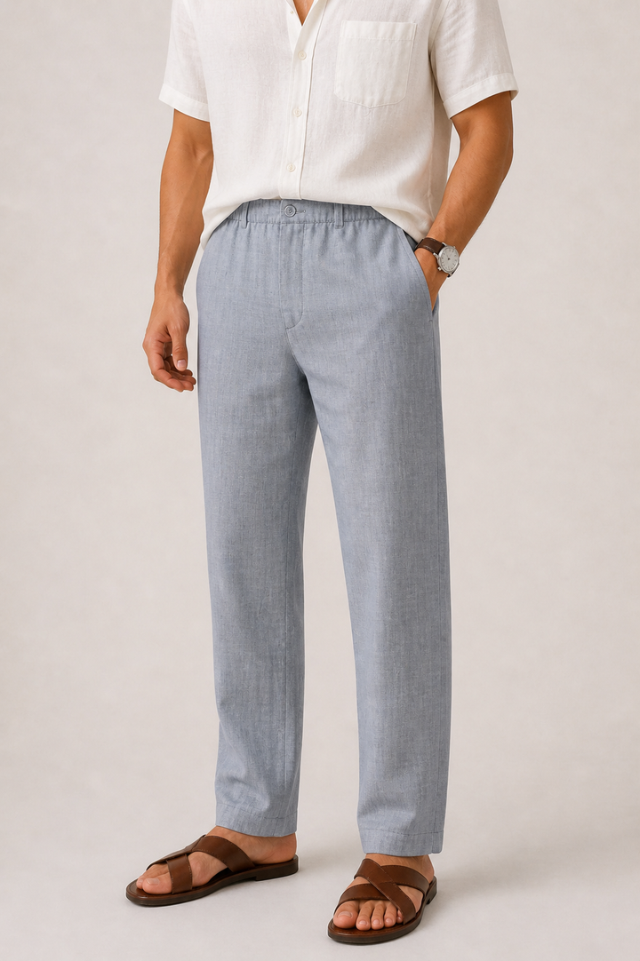 Straight Linen Trouser