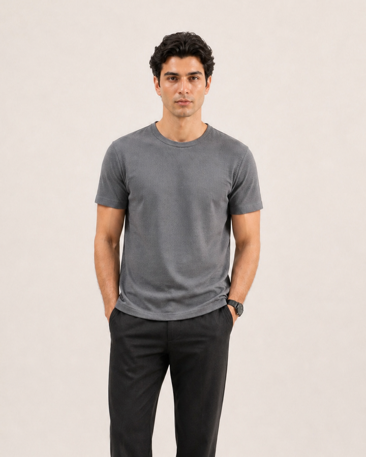Crinkle Textured Tee