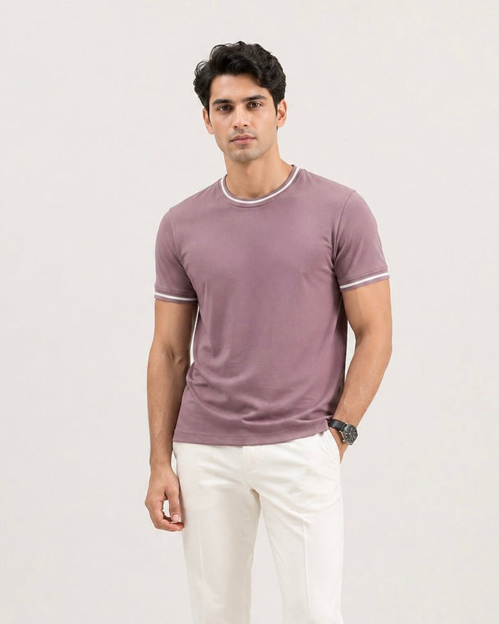 Contrast Tipped Tee