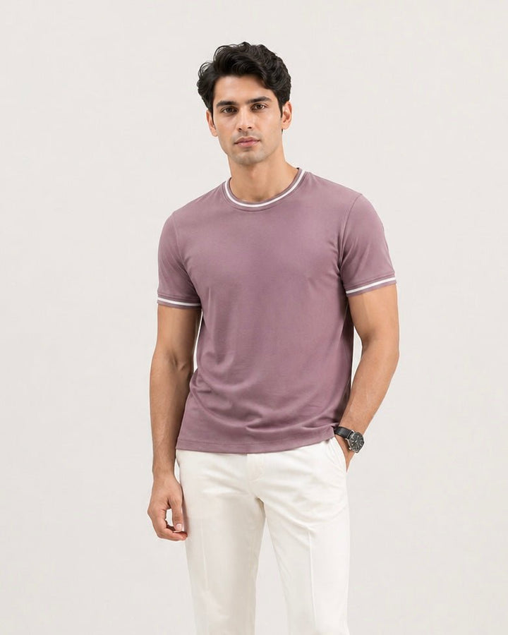 Contrast Tipped Tee - Aurorafits Official