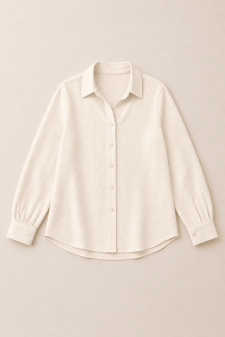 Women Crinkle Button Shirt - Aurorafits Official