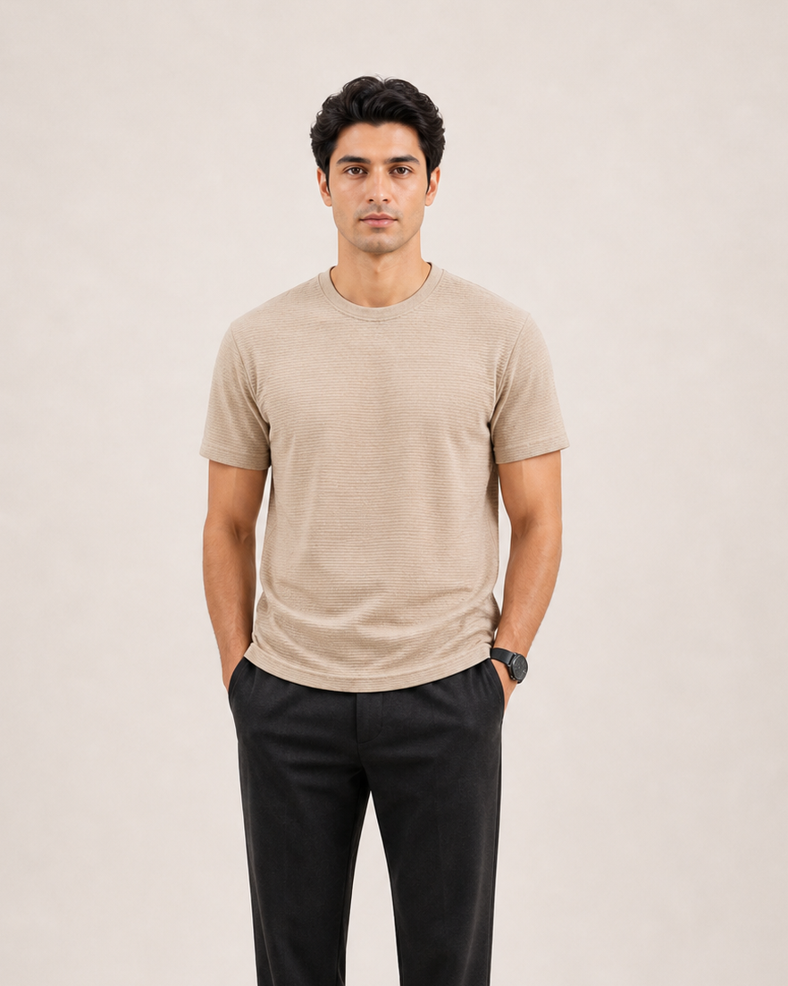 Crinkle Textured Tee