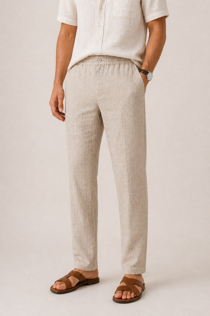 Straight Linen Trouser