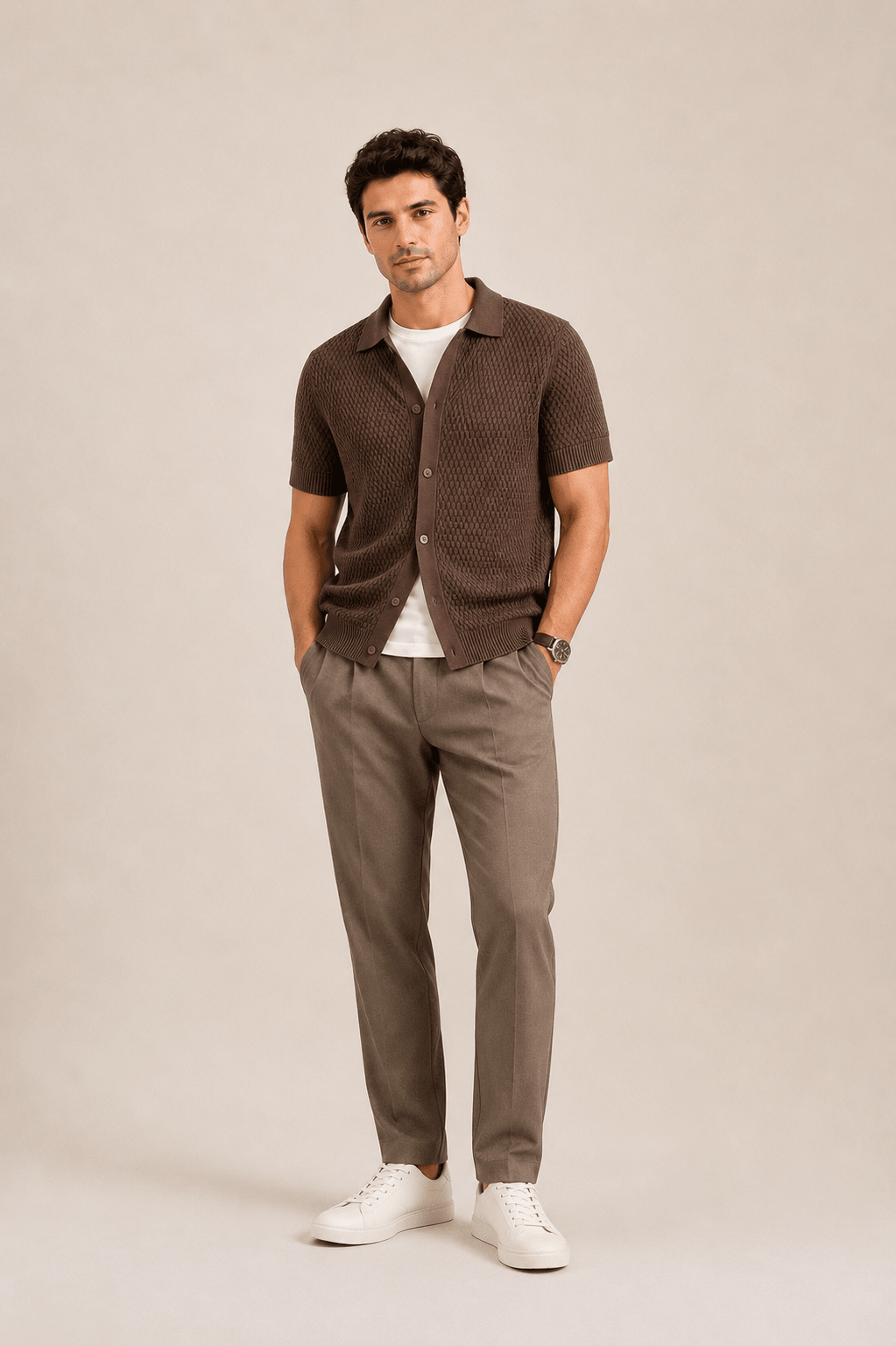 Textured - Knit Shirt - Aurorafits Official