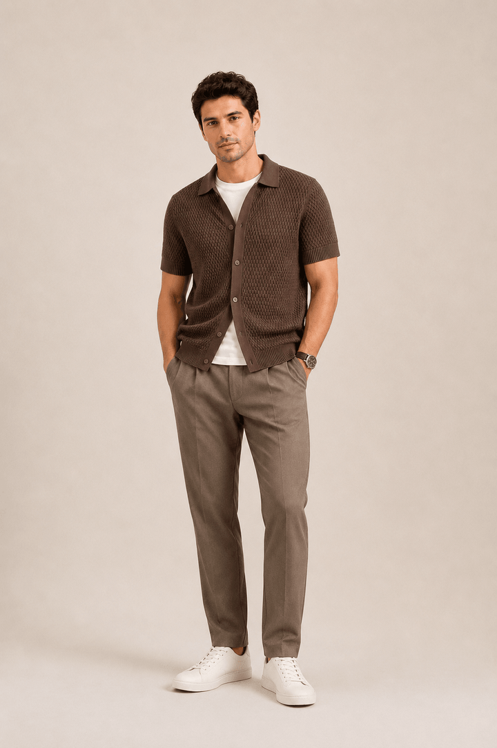 Textured - Knit Shirt - Aurorafits Official