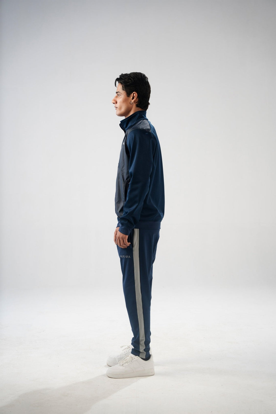 Navy Blue Hybrid Shell Essential Jacket - Aurorafitsofficial