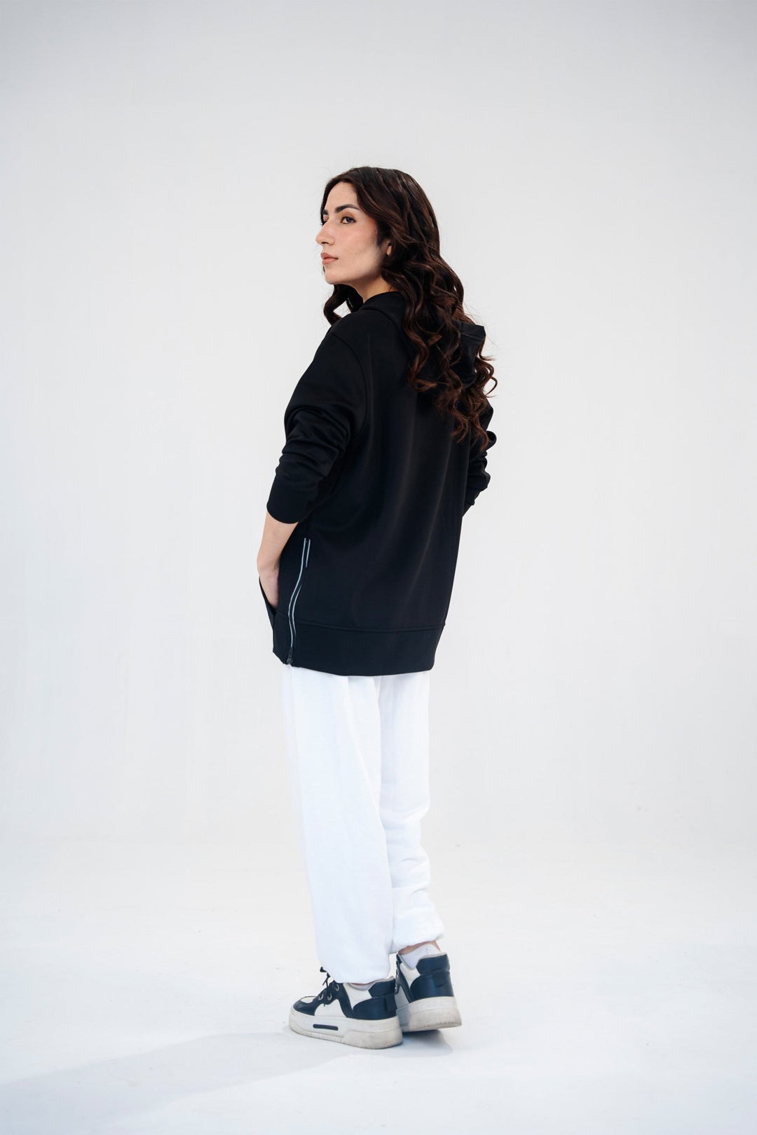 Women Black Core Performance Hoodie - Aurorafitsofficial