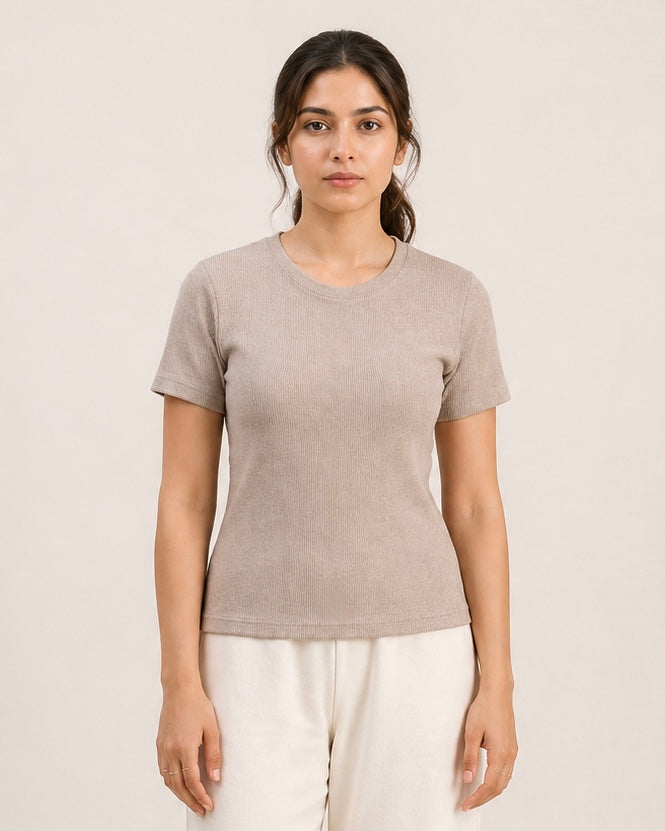 Women Soft Textured Tee