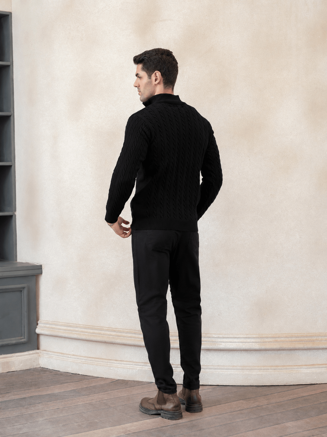 Cable Knit Quarter Zip - Aurorafits Official
