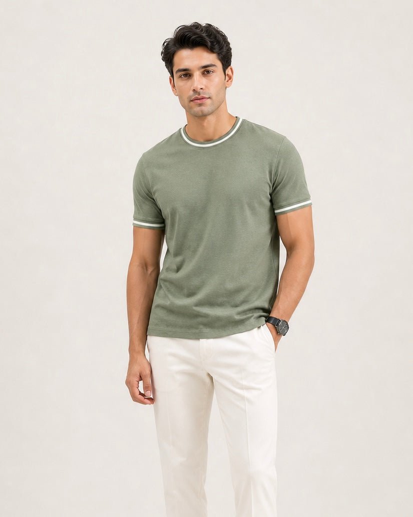 Contrast Tipped Tee - Aurorafits Official