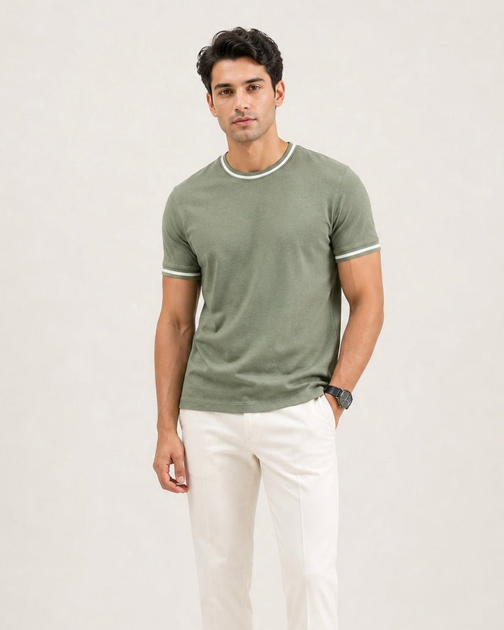 Contrast Tipped Tee - Aurorafits Official