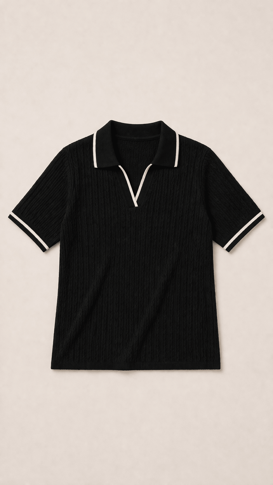 Women Cable Knit Polo - Aurorafits Official