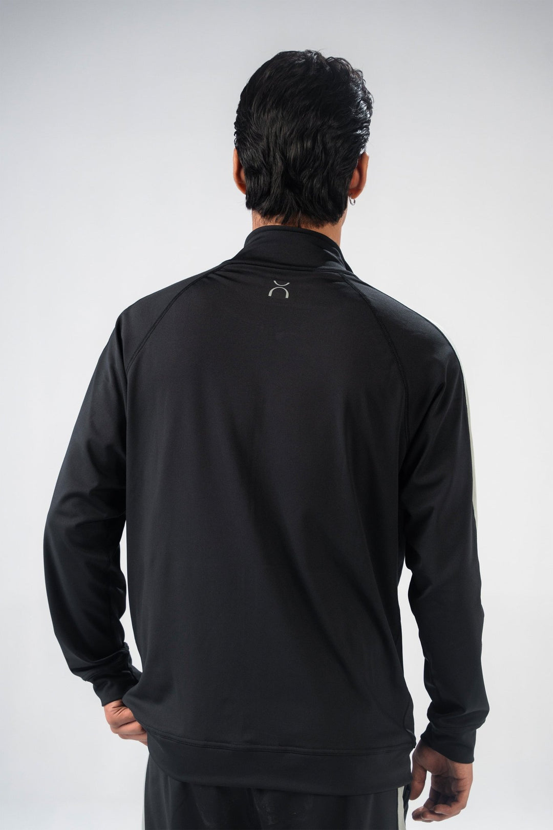 Black Dual Tone Reflective Essential Tracksuit - Aurorafitsofficial