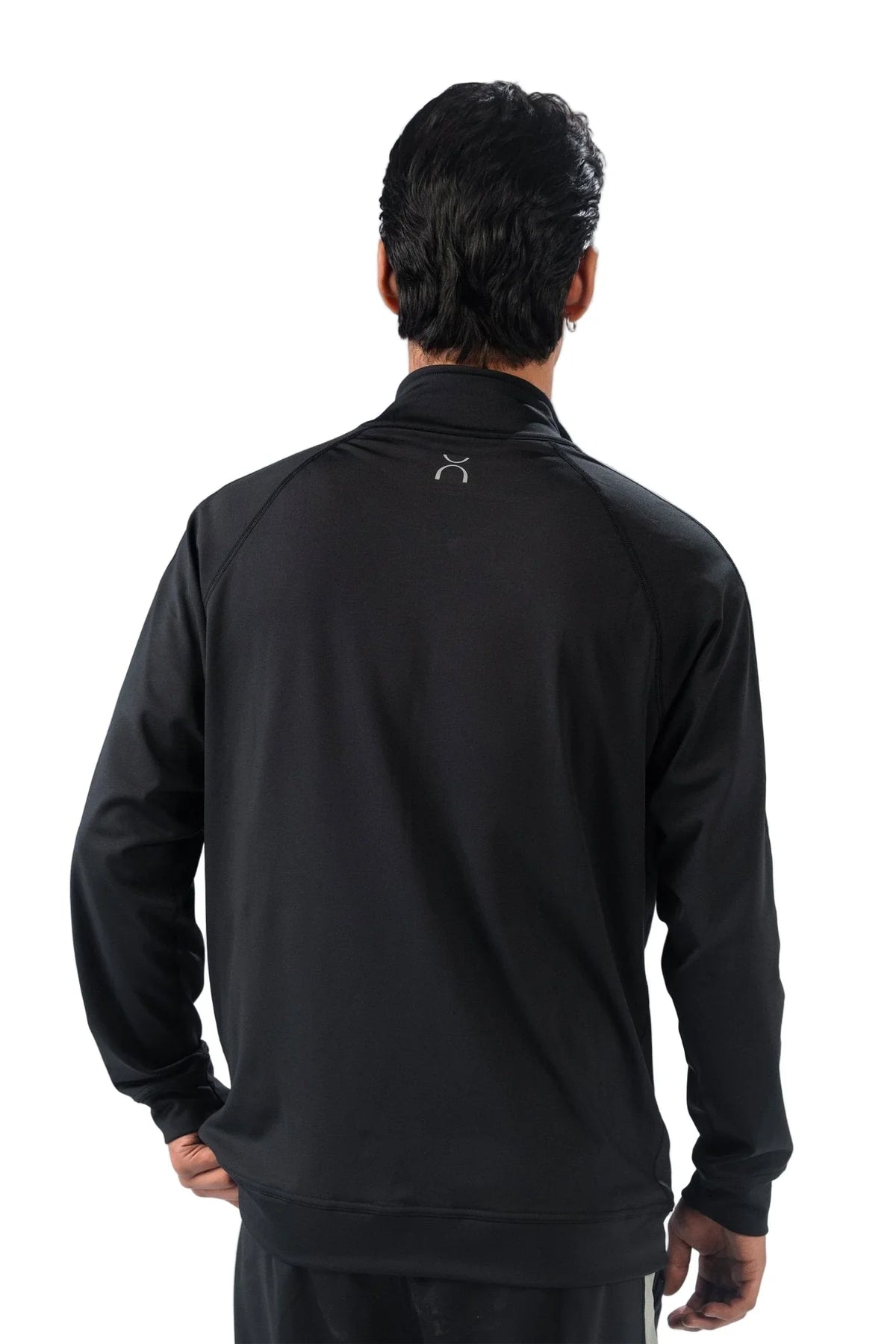 Black Dual Tone Reflective Essential Tracksuit - Aurorafitsofficial