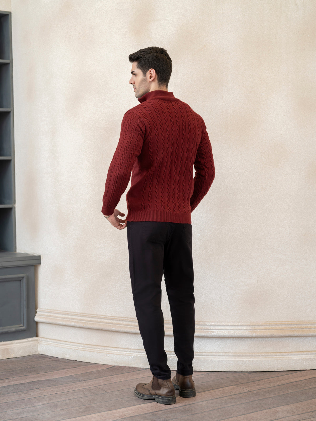 Cable Knit Quarter Zip - Aurorafits Official