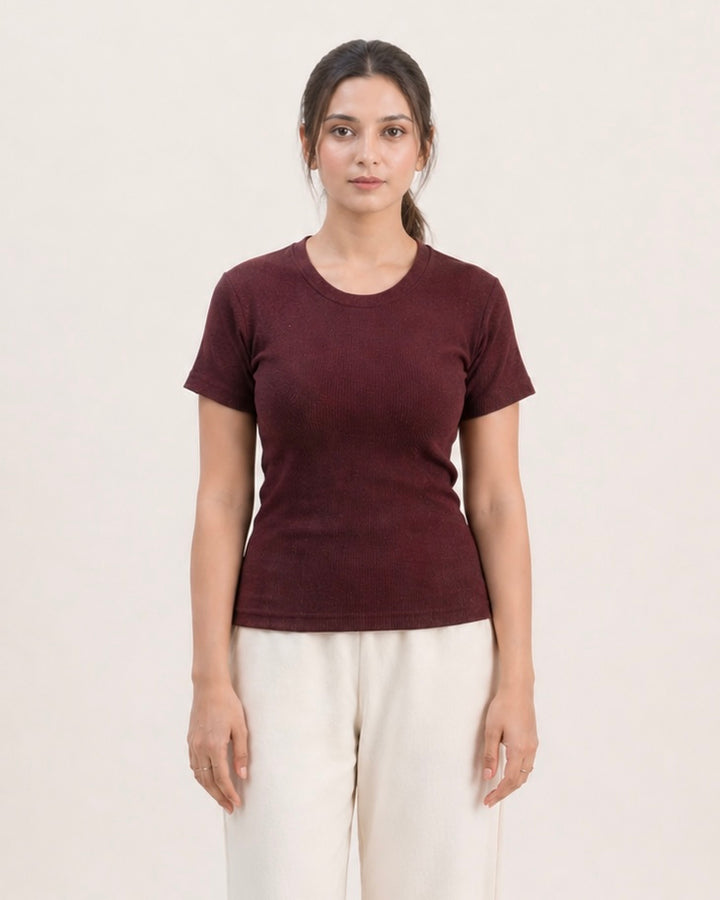 Women Soft Textured Tee