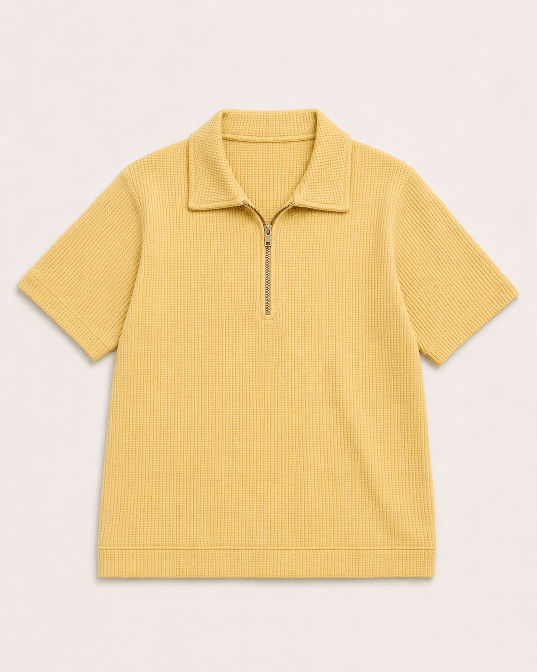 Women Textured Zip Polo - Aurorafits Official