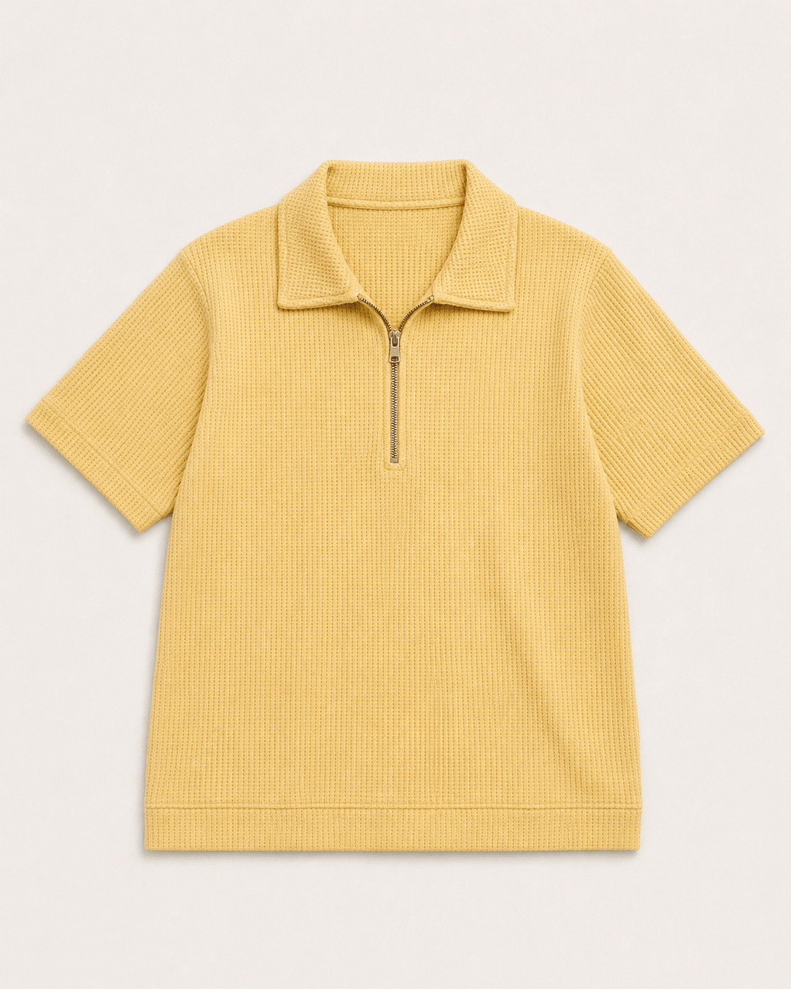 Women Textured Zip Polo - Aurorafits Official