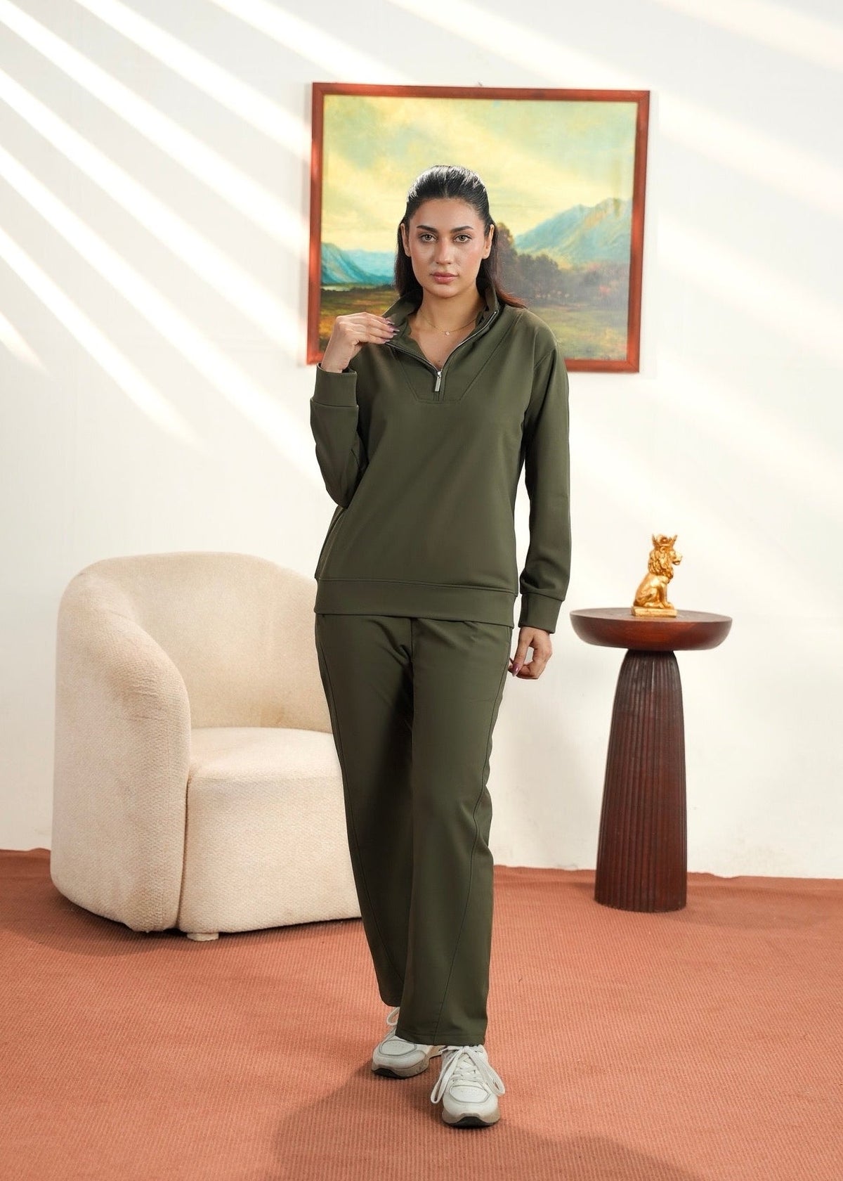Women Cloud Quarter Zip - Aurorafits Official