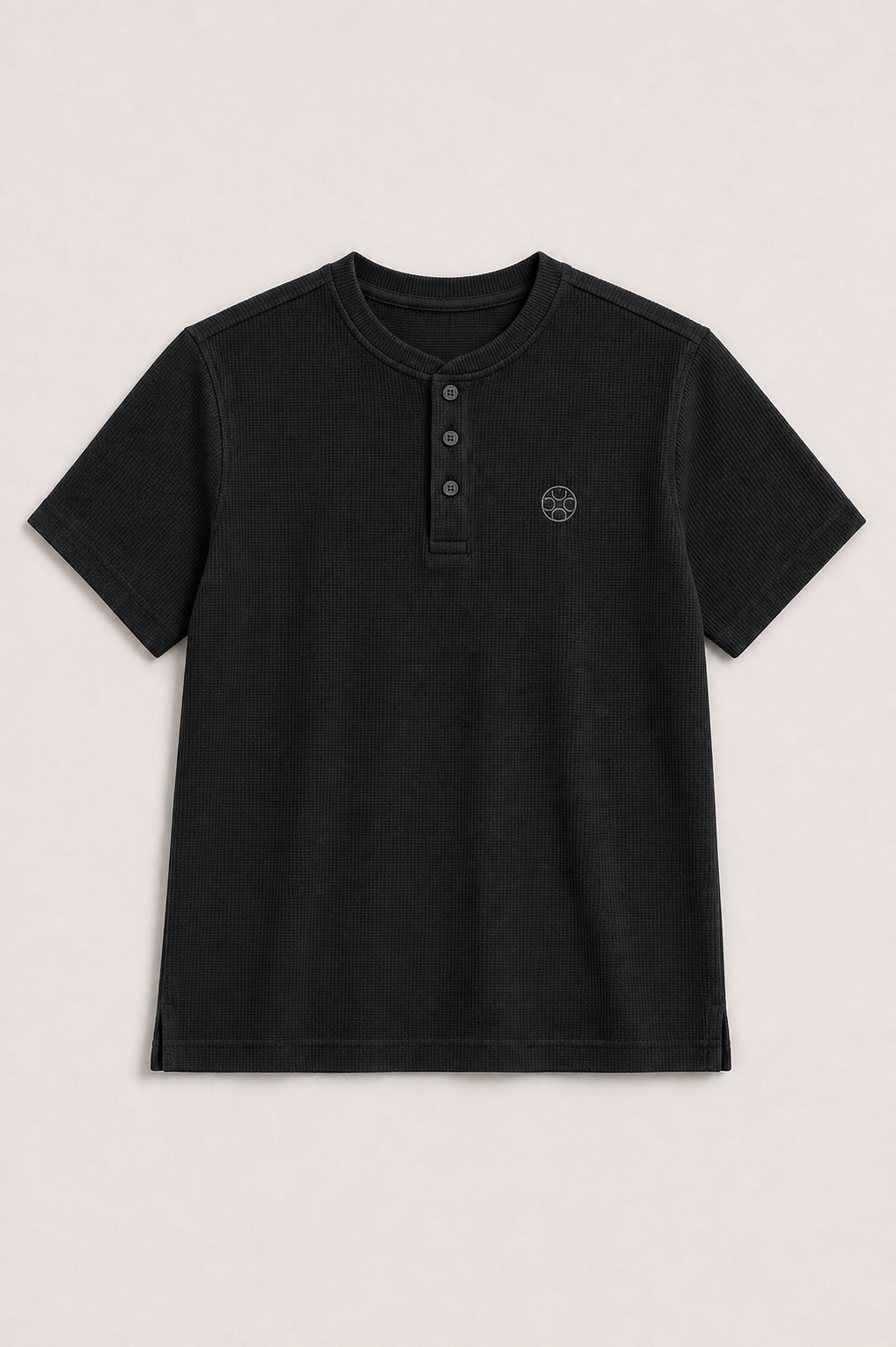 Textured Henley Tee
