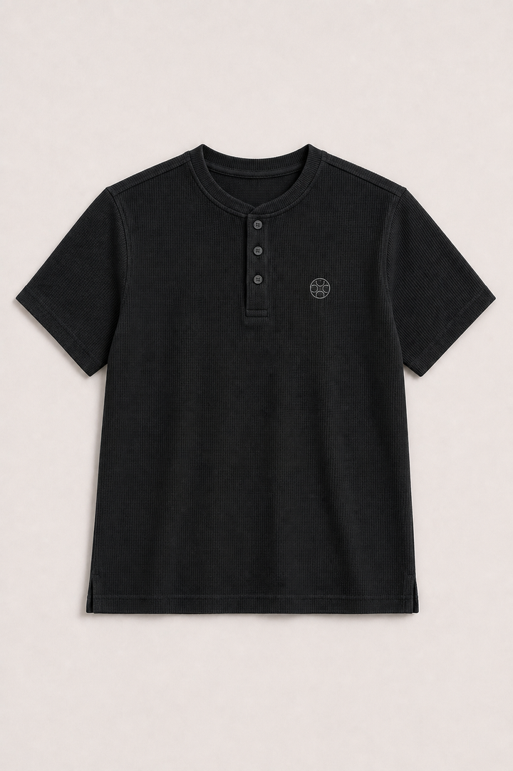 Textured Henley Tee