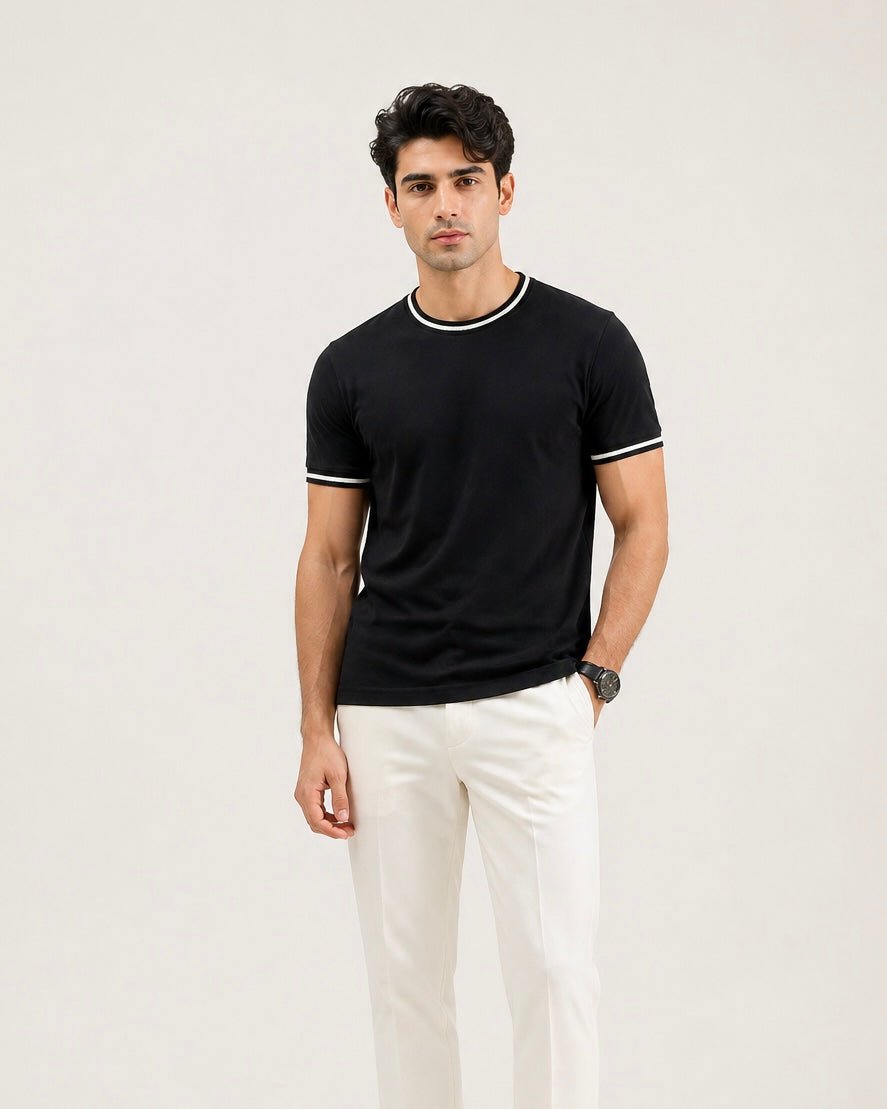 Contrast Tipped Tee - Aurorafits Official