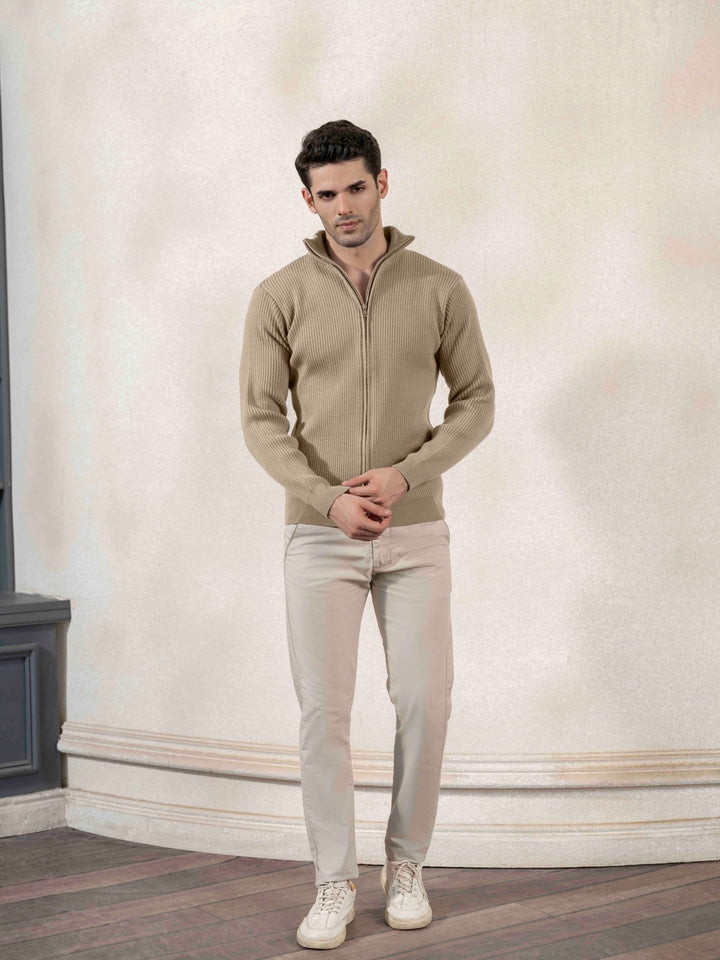 Textured Full - Zip Cardigan - Aurorafits Official