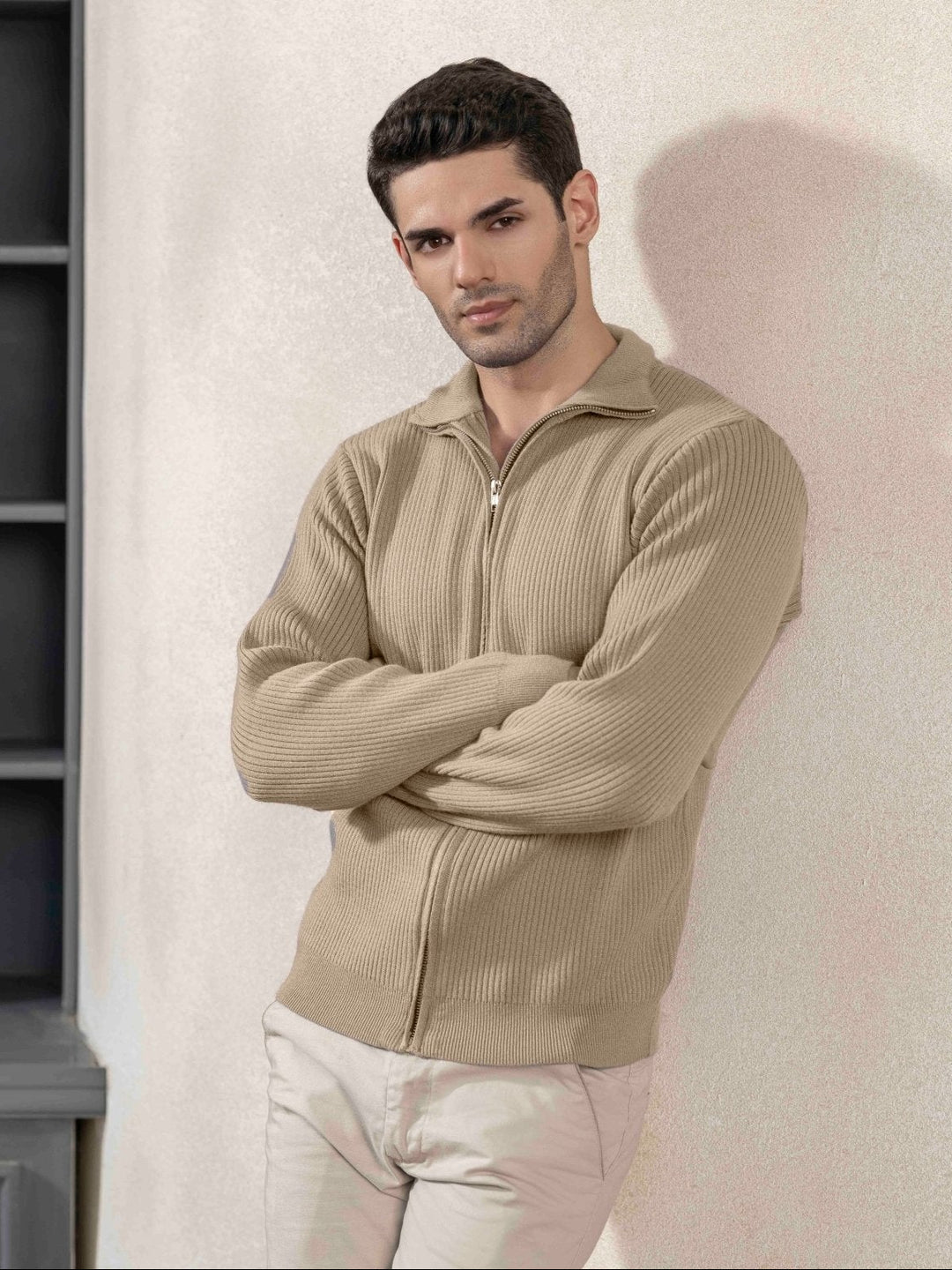 Textured Full - Zip Cardigan - Aurorafits Official