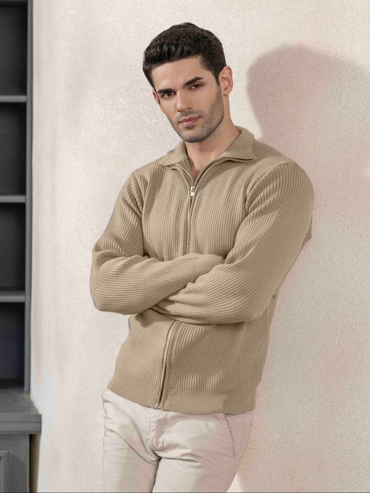 Textured Full - Zip Cardigan - Aurorafits Official