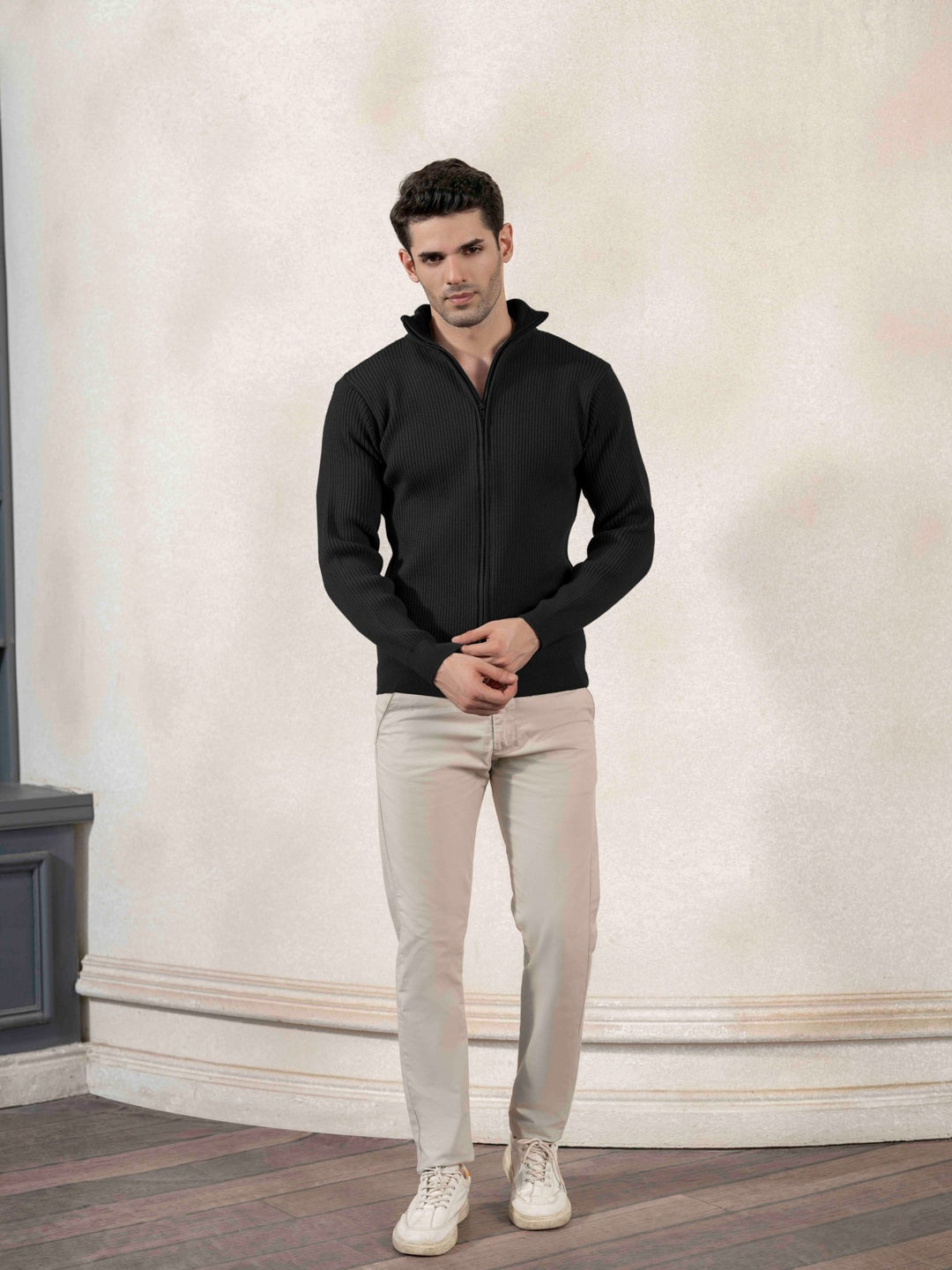 Textured Full - Zip Cardigan - Aurorafits Official