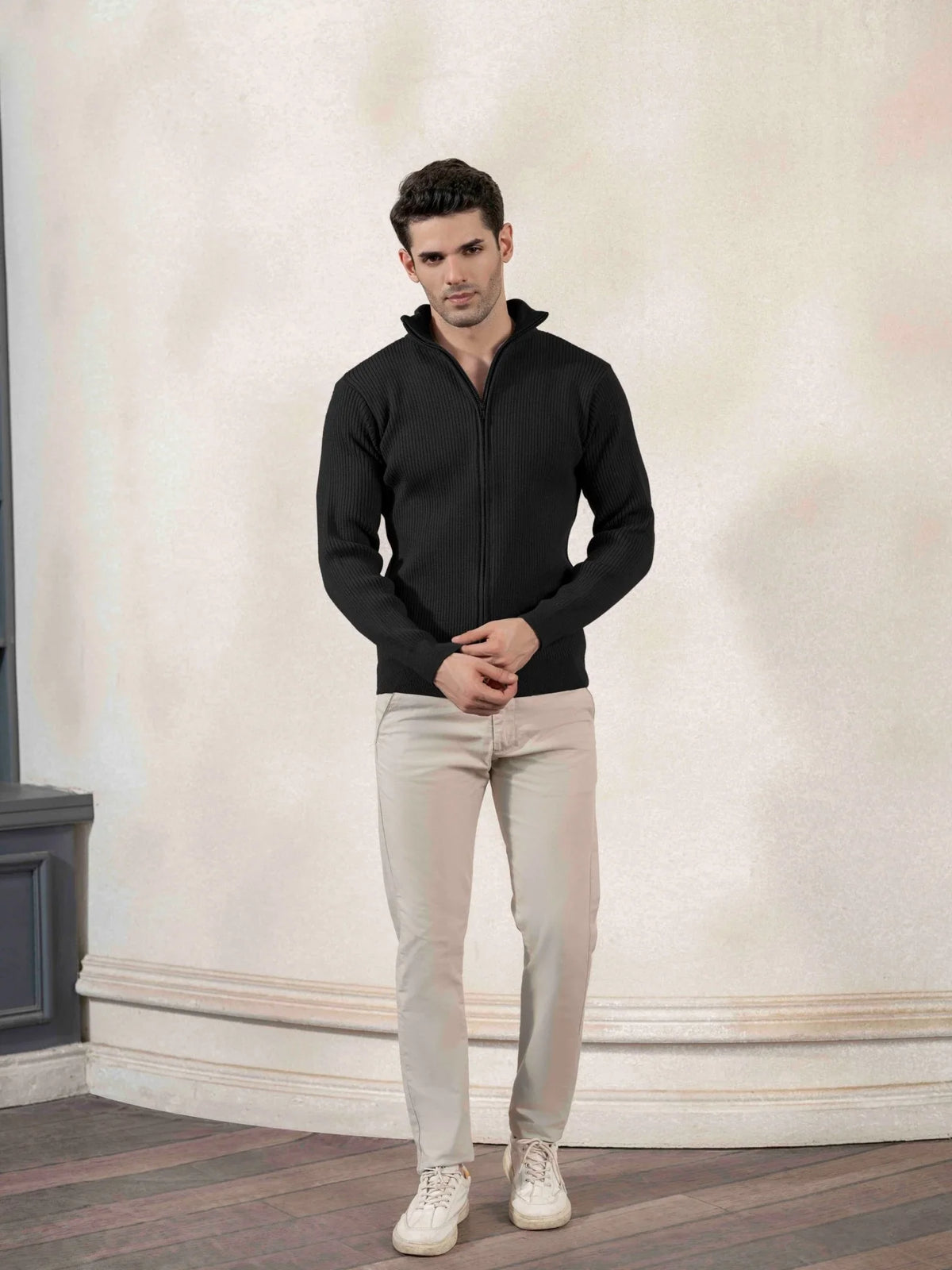 Textured Full - Zip Cardigan - Aurorafits Official