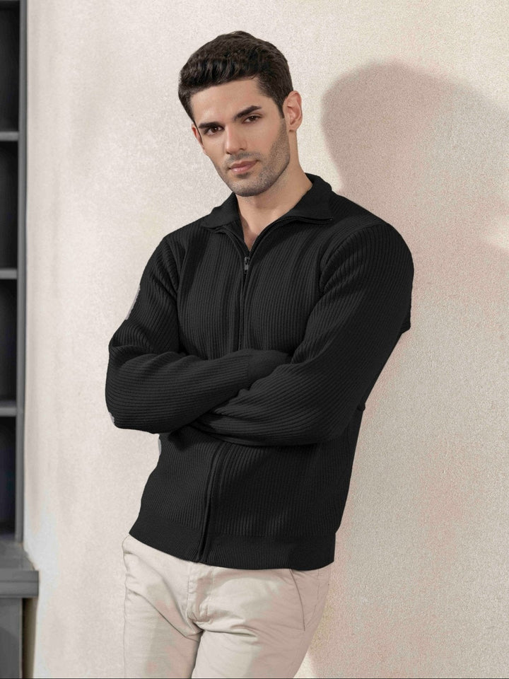 Textured Full - Zip Cardigan - Aurorafits Official