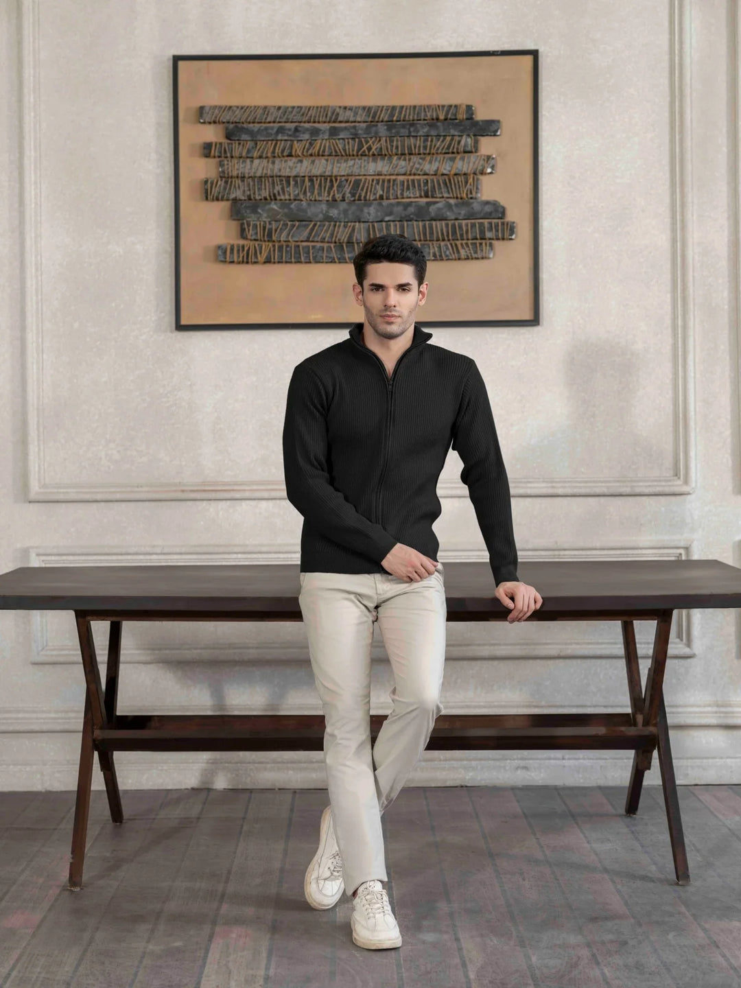 Textured Full - Zip Cardigan - Aurorafits Official