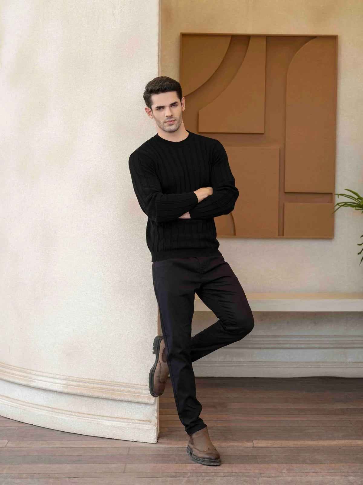 Textured Knit Sweater - Aurorafits Official