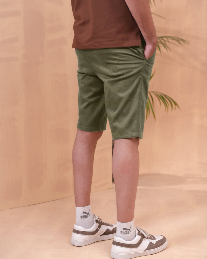 Olive Green Everyday Chino Shorts - Aurorafitsofficial
