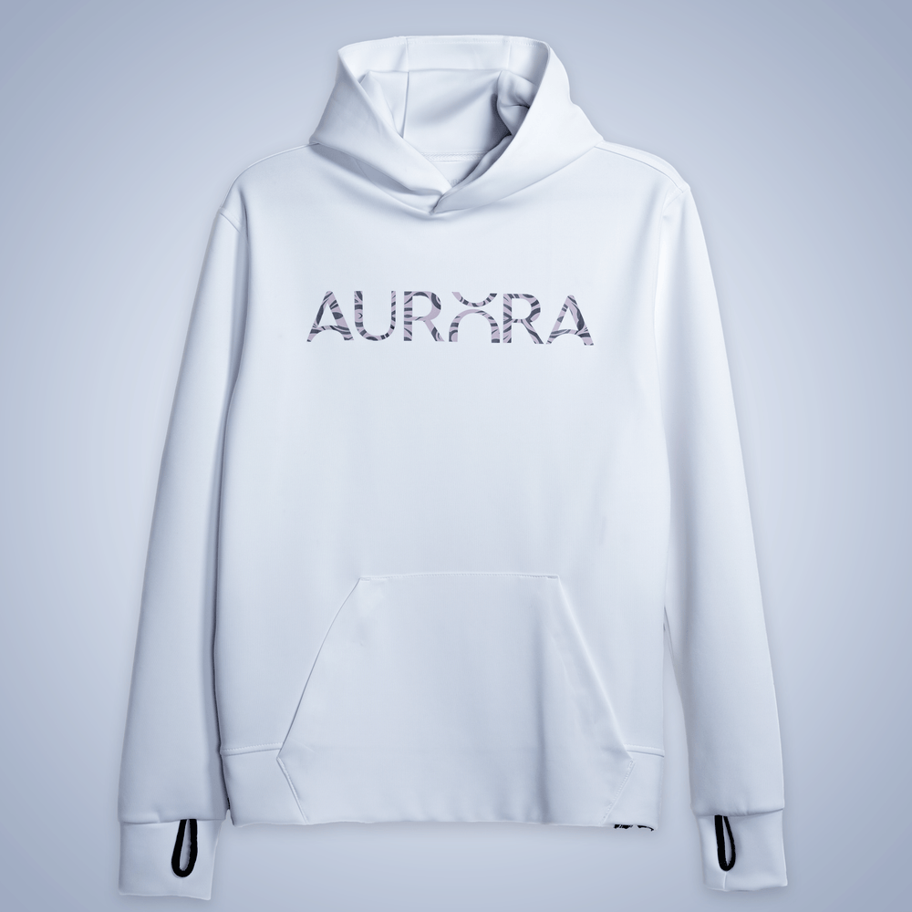 Women White Core Performance Hoodie - Aurorafitsofficial