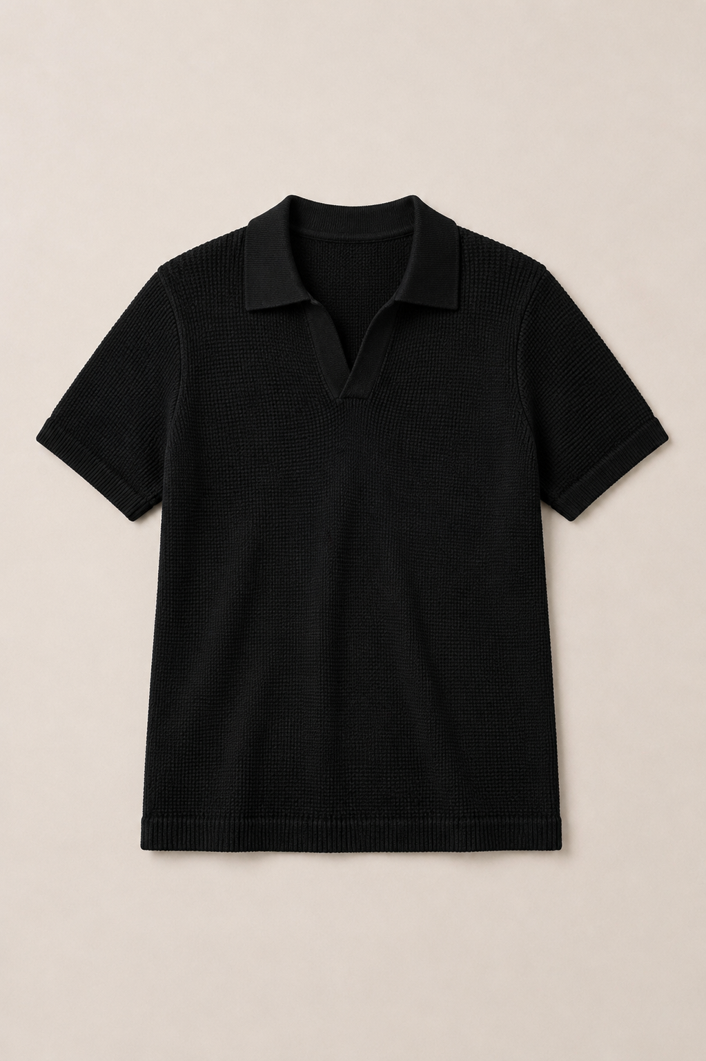 Textured Knit Polo