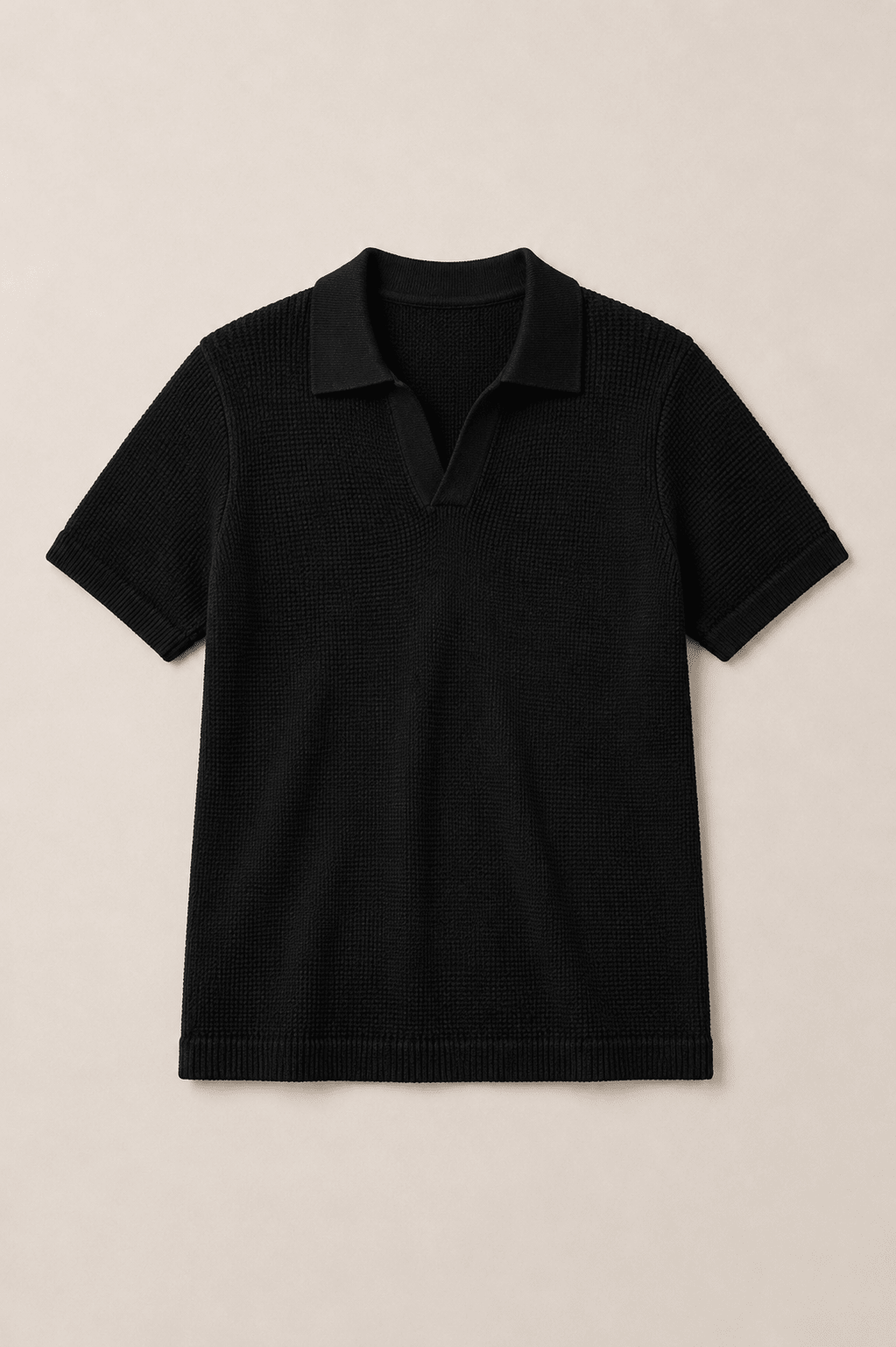 Textured Knit Polo - Aurorafits Official