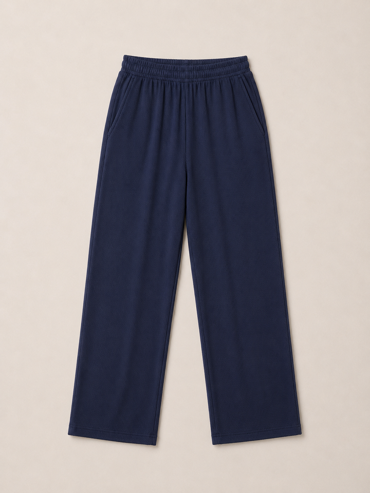 Women Textured Wide Leg Pants