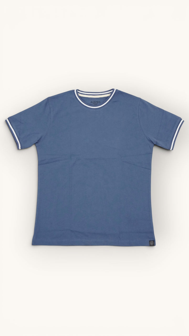 Women Contrast Tipped Tee - Aurorafits Official