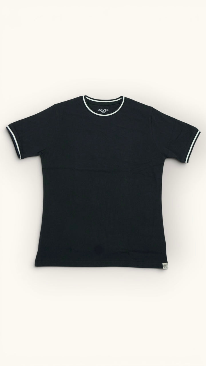 Women Contrast Tipped Tee - Aurorafits Official