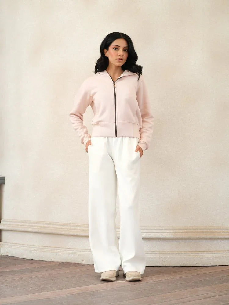 Women Cropped Full - Zip Hoodie - Aurorafits Official