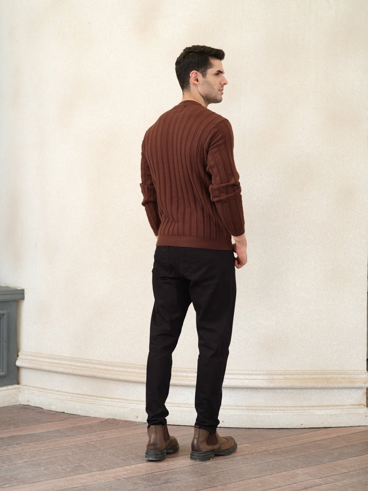 Textured Knit Sweater - Aurorafits Official