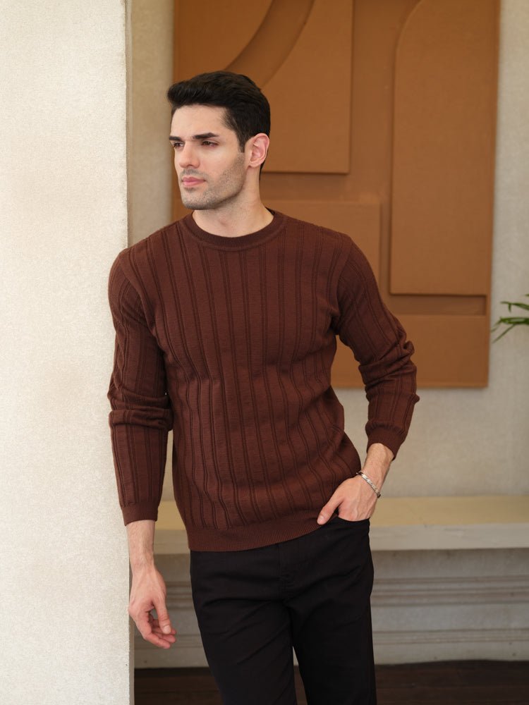 Textured Knit Sweater - Aurorafits Official